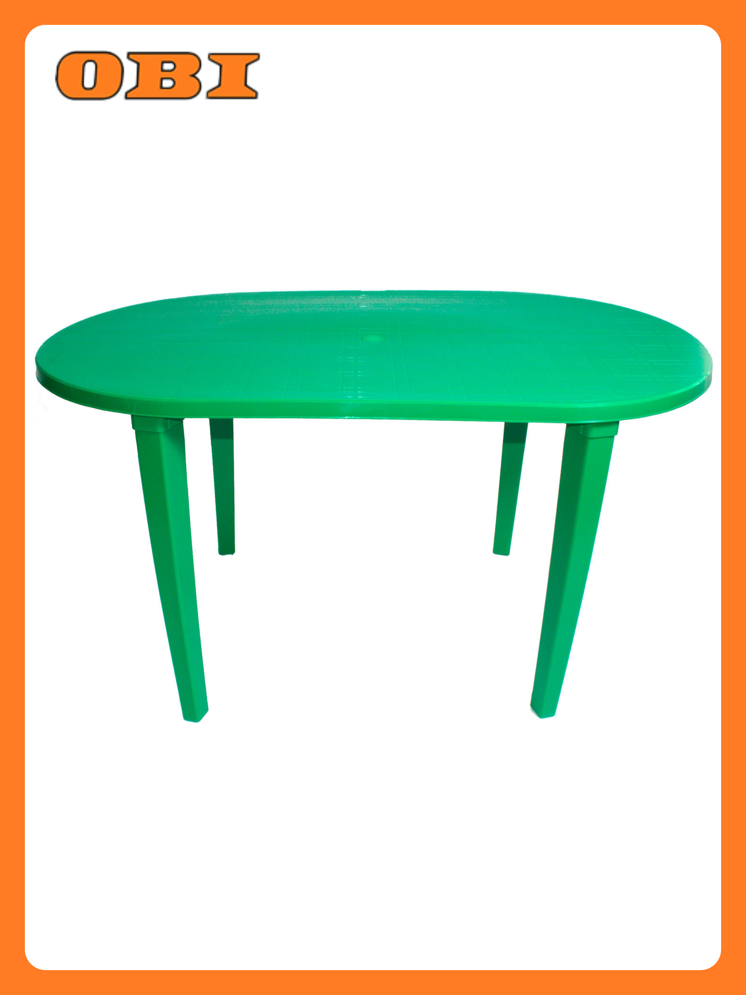 Стол разборный пластиковый темно-зеленый 140x80x71 см