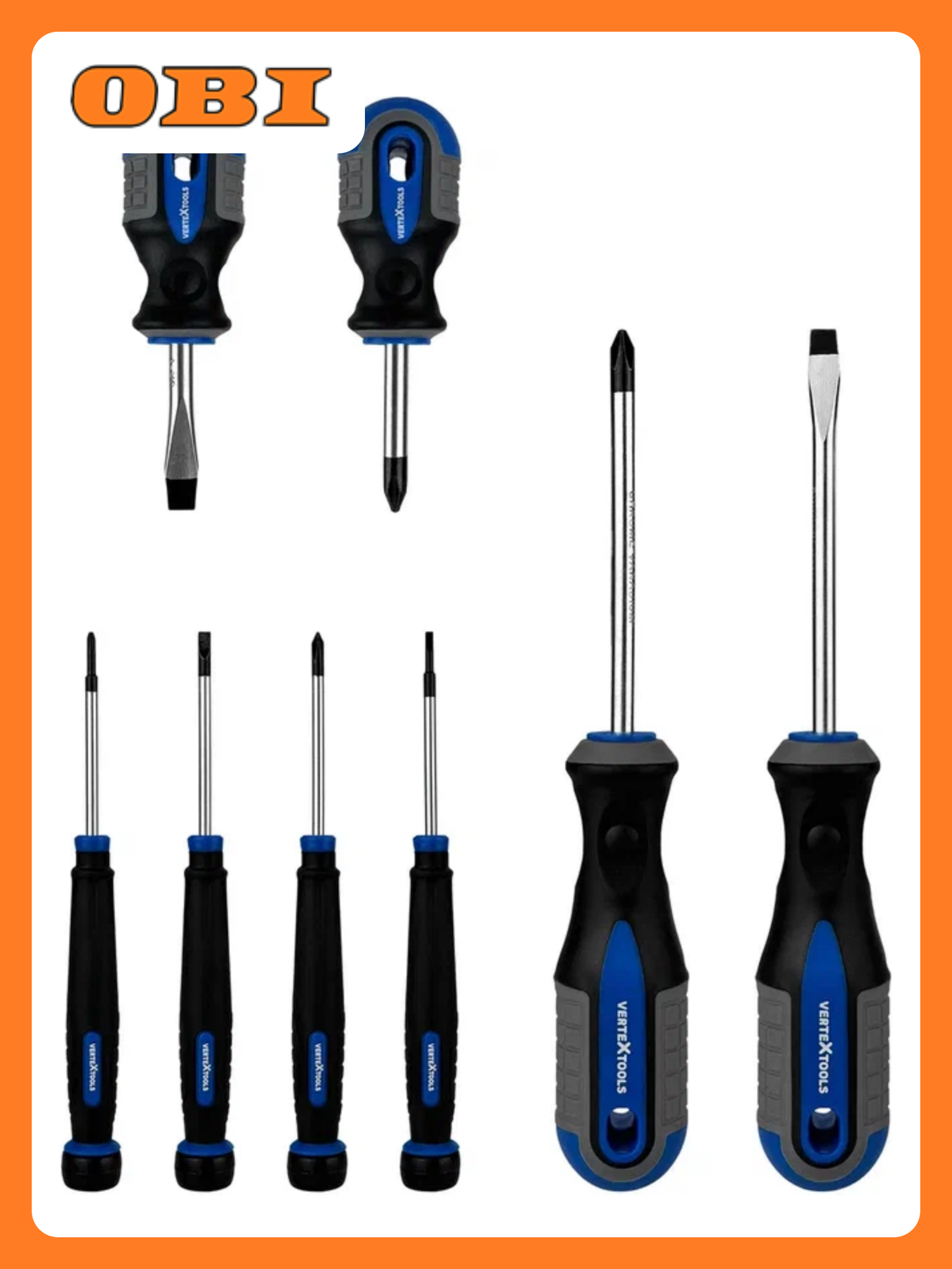 Набор отверток VertexTools 0061-8 8 предметов для точных работ