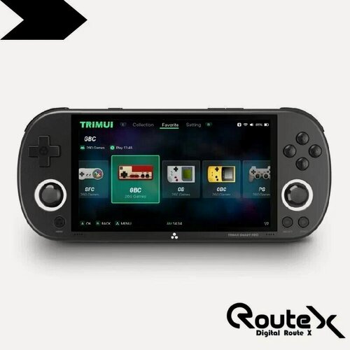 Изображение товара Портативная игровая консоль Trimui smart pro 64 гб, черный, встроенные игры, IPS экран