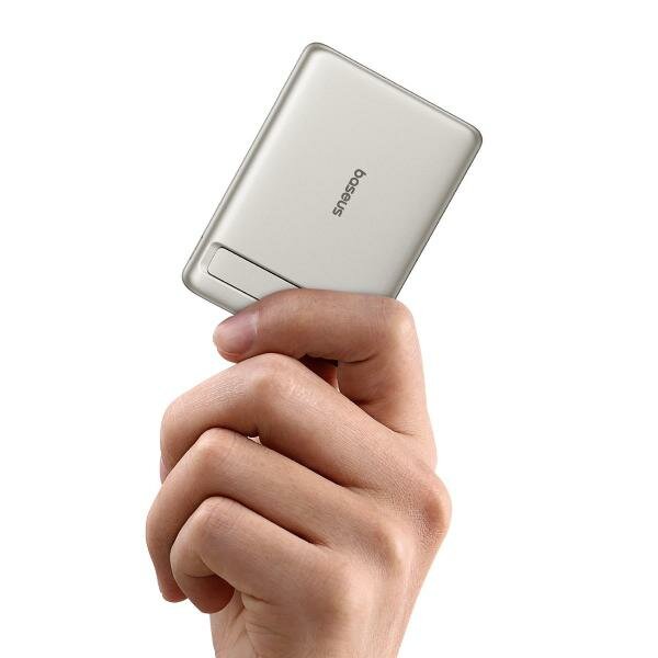 Внешний аккумулятор MagSafe Baseus PicoGo AM31 5000mAh 20W Natural Titanium — фото 1
