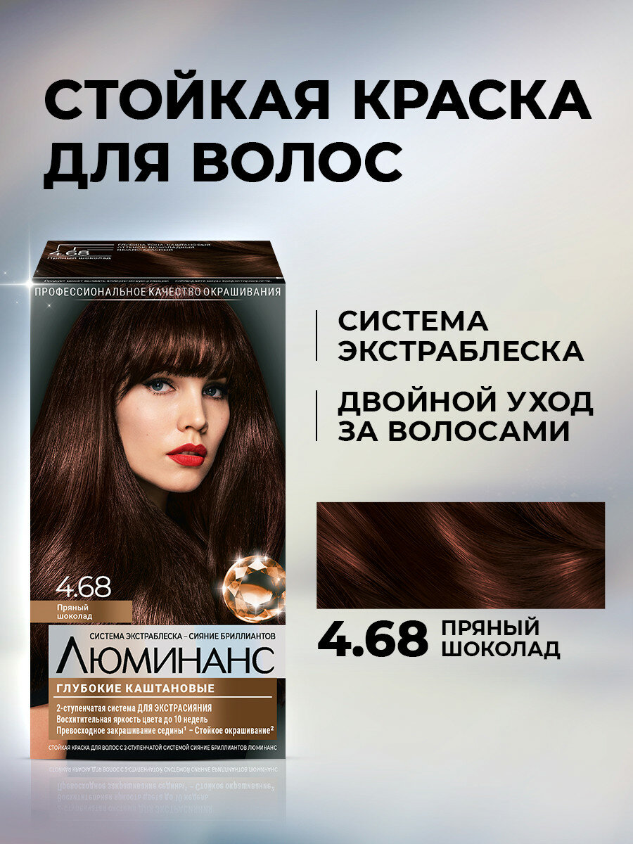 Люминанс Стойкая краска для волос, 4.68 Пряный шоколад, 150 мл, 