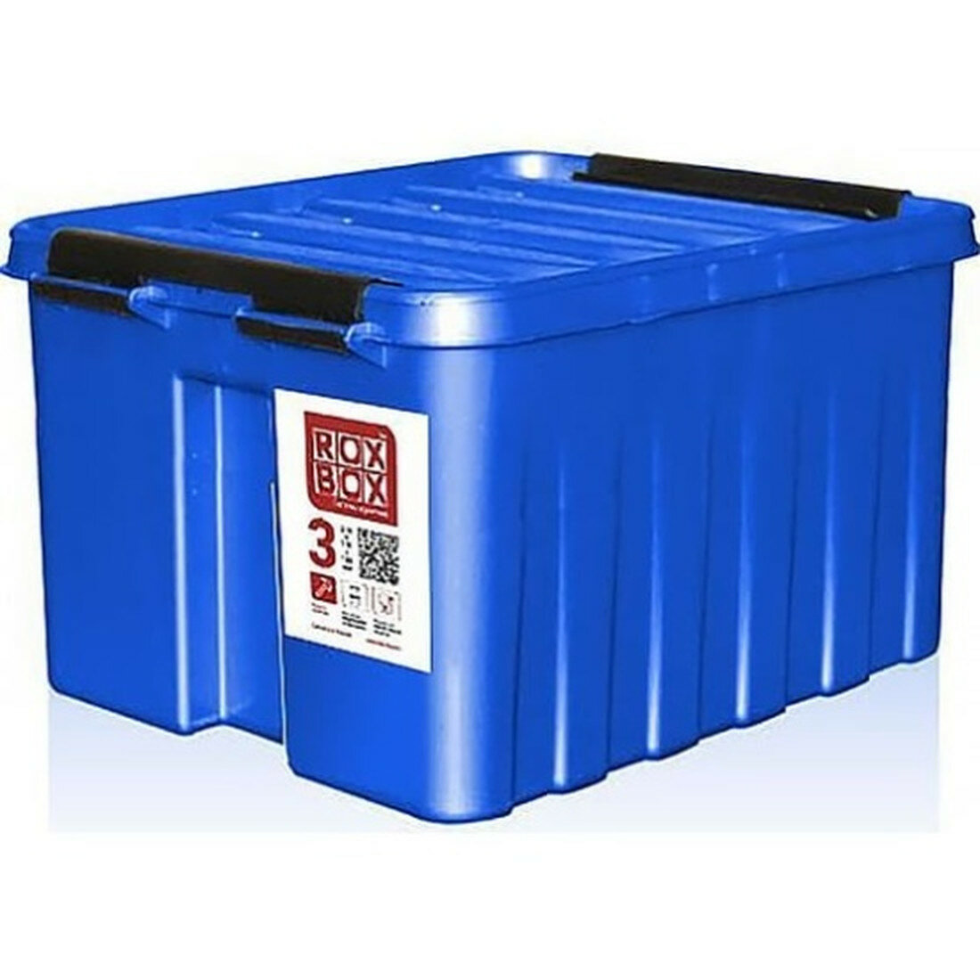Контейнер Rox Box с крышкой 35 л синий