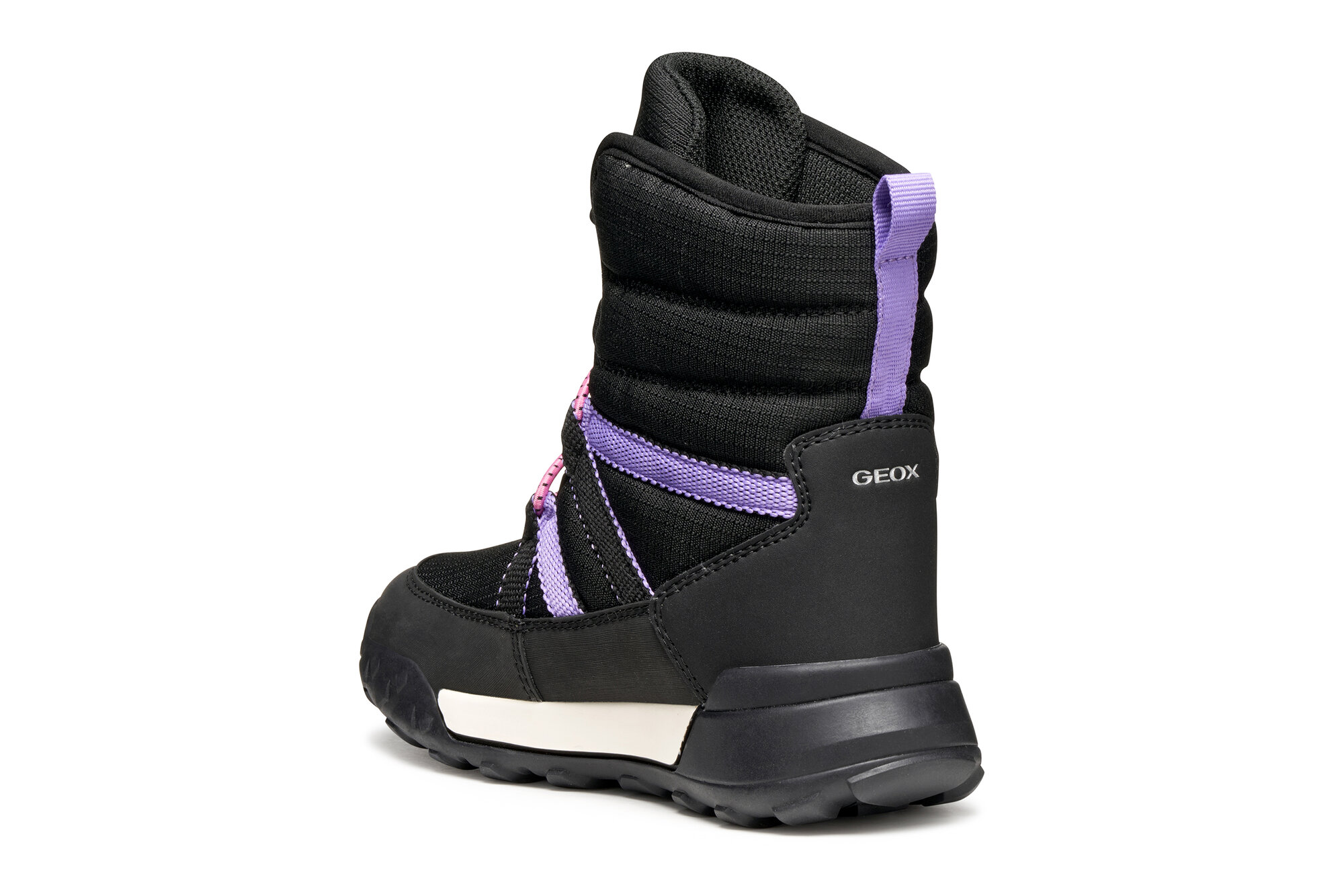 Ботинки GEOX, размер 29 EU, черный/сиреневый — фото 1