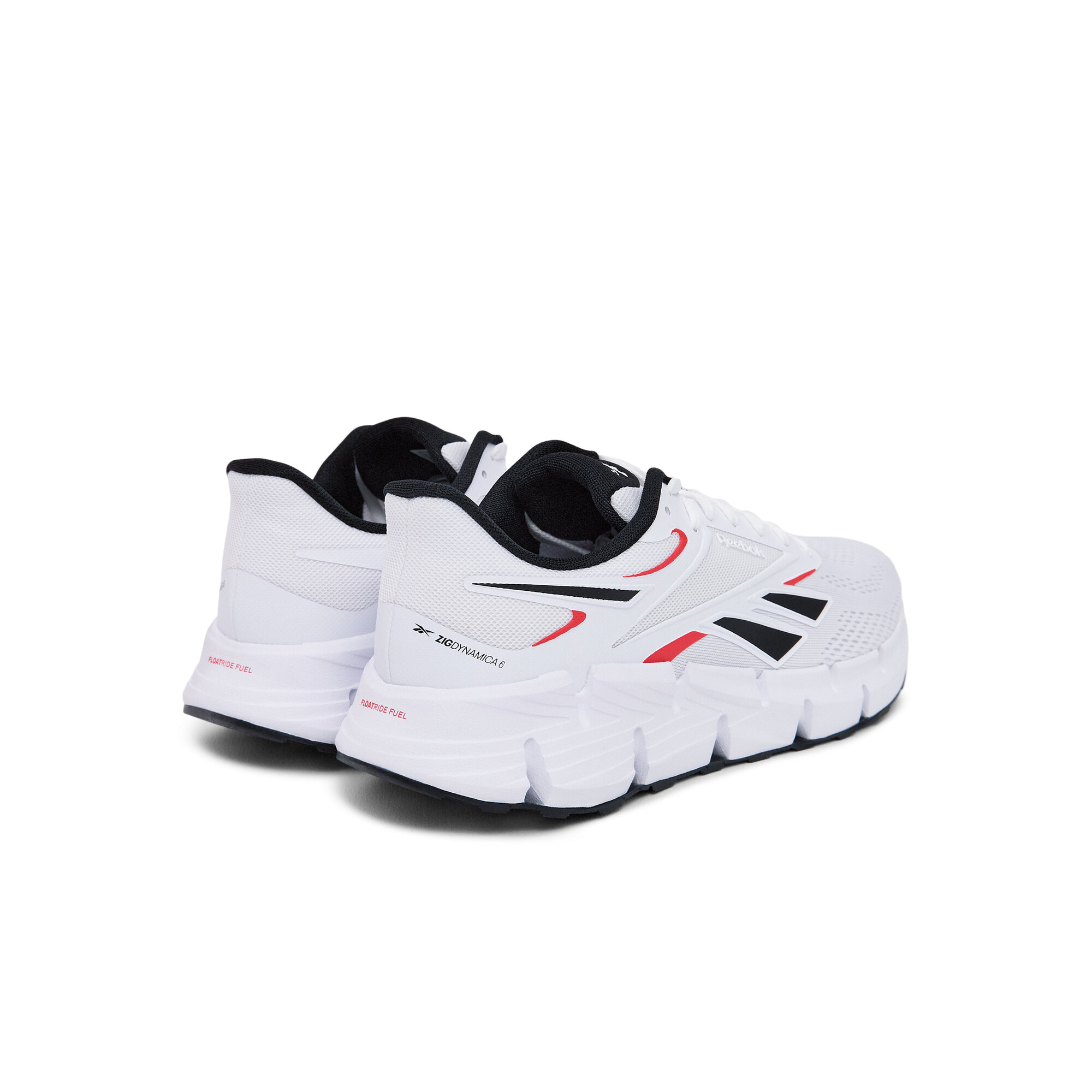 Кроссовки Reebok Zig Dynamica 6, размер 11,5 US, белый/черный/красный — фото 1