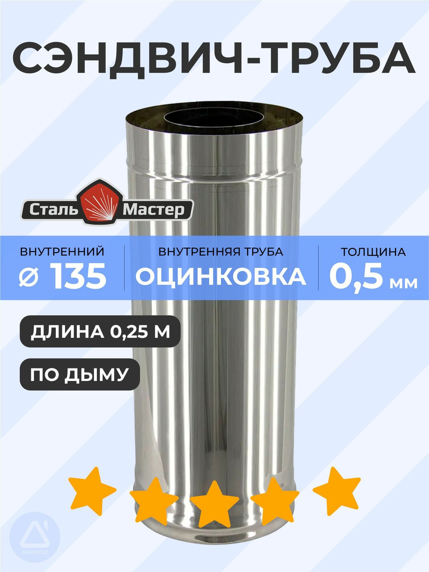 Сэндвич 135 / 220 025 м оц / нерж 05 мм