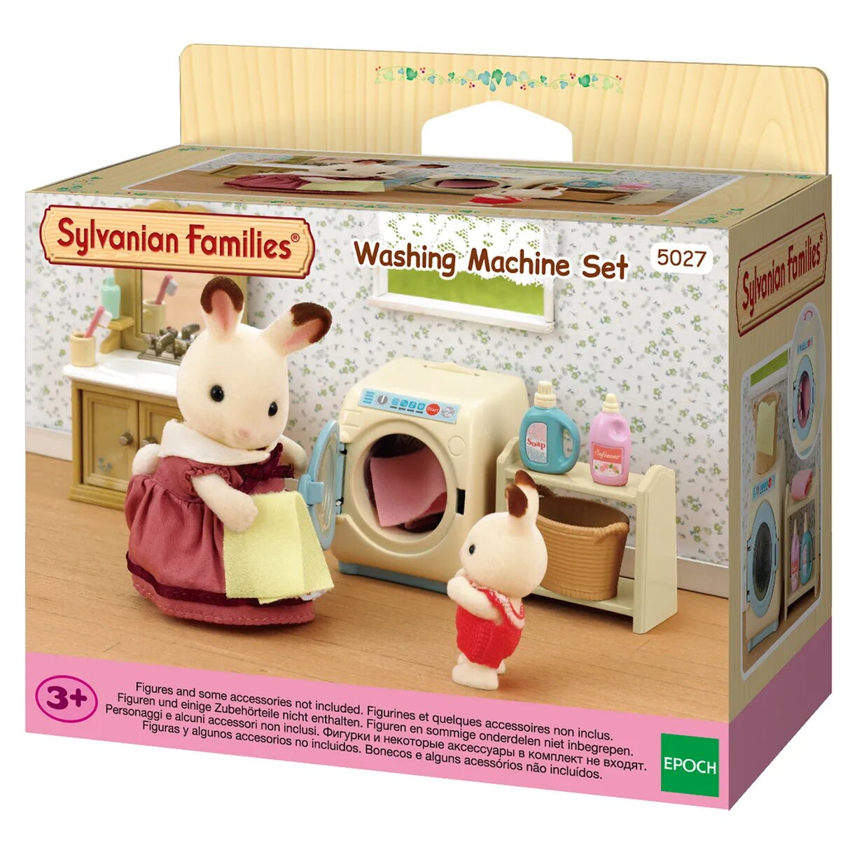 Набор Sylvanian Families "Стирка", стиральная машина, аксессуары