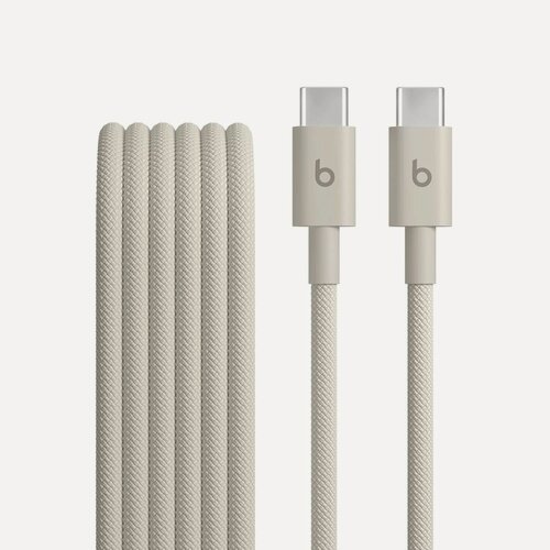 Изображение товара Кабель Beats USB-C to USB-C плетенный для подключения/зарядки/зарядки iPhone (1.5 м/5 футов)Без внешней упаковки