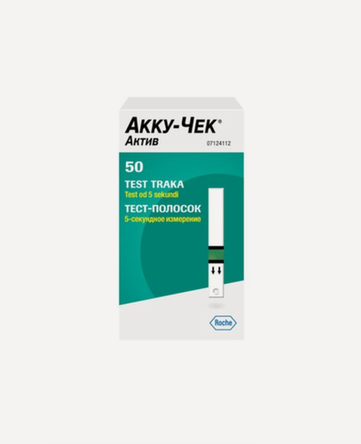 Изображение товара Accu-Chek / Тест-полоски для глюкометра Акку-Чек Актив 50 шт.