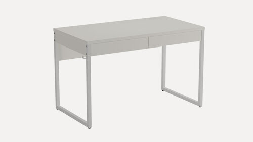 Изображение товара Стол рабочий "Орегон" (ЛДСП белый), с ящиками, 120 х 65 х 75 см