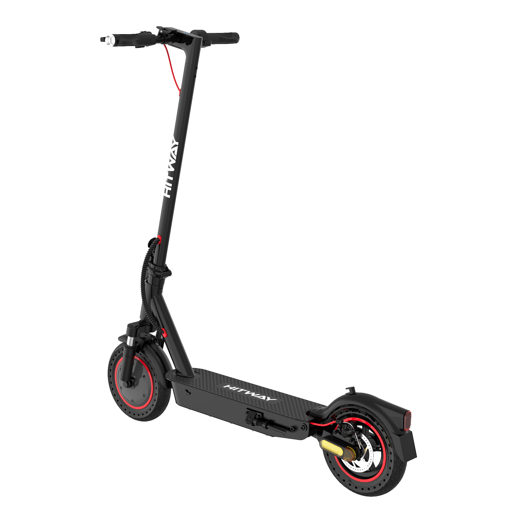 Электросамокат HITWAY H17 Pro для взрослых черно-красный складной