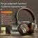 Наушники беспроводные коричневые накладные Bluetooth имиджевые ретро/ подарок му...