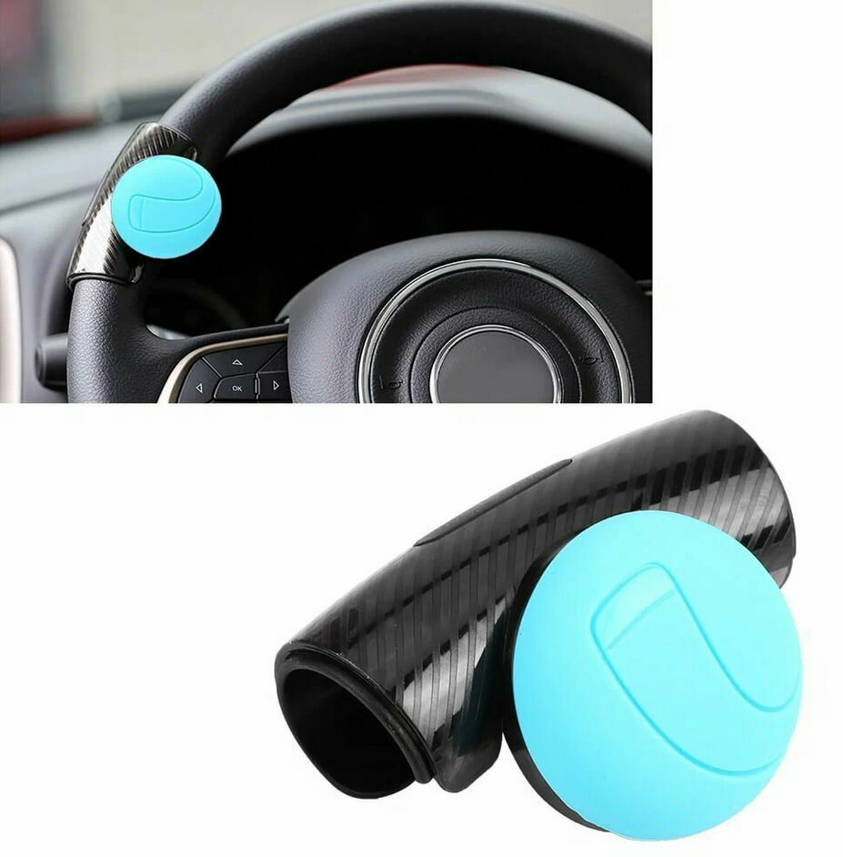 Руль-лентяйка для рулевого управления, ABS-пластик, черный Бирюзовый