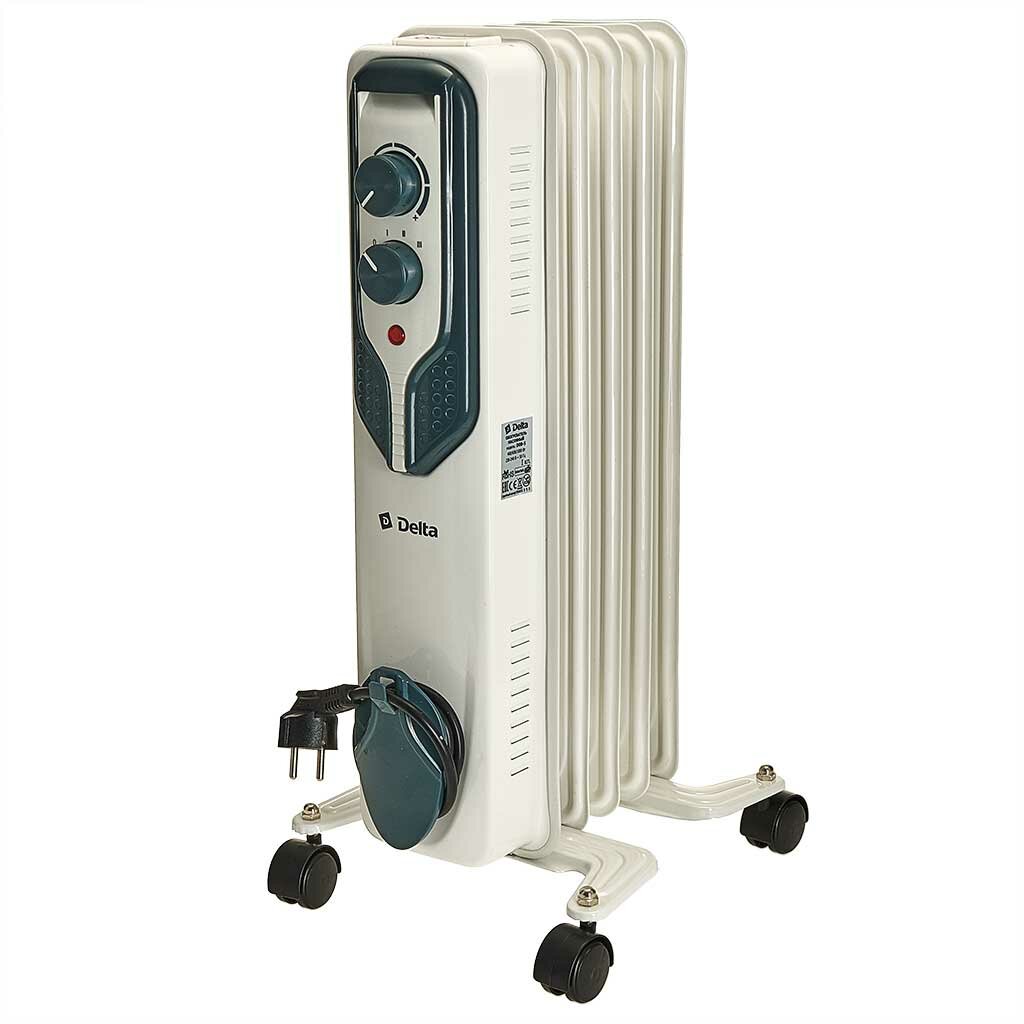 Обогреватель масляный напольный Delta D08-5 5 секций 1000 Вт