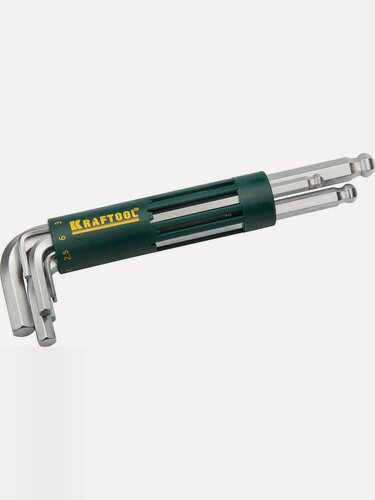 Изображение товара KRAFTOOL 8 шт, Cr-Mo, ключи имбусовые в наборе, короткие 27431-2_z01