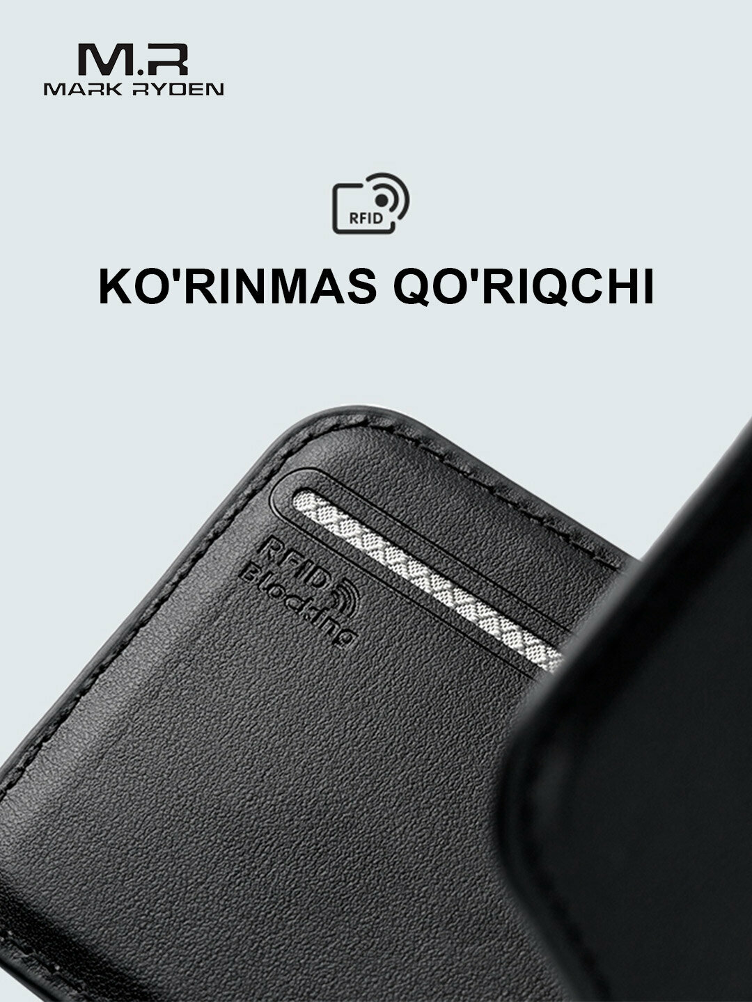 Визитница Mark Ryden, фактура гладкая, зеленый — фото 1