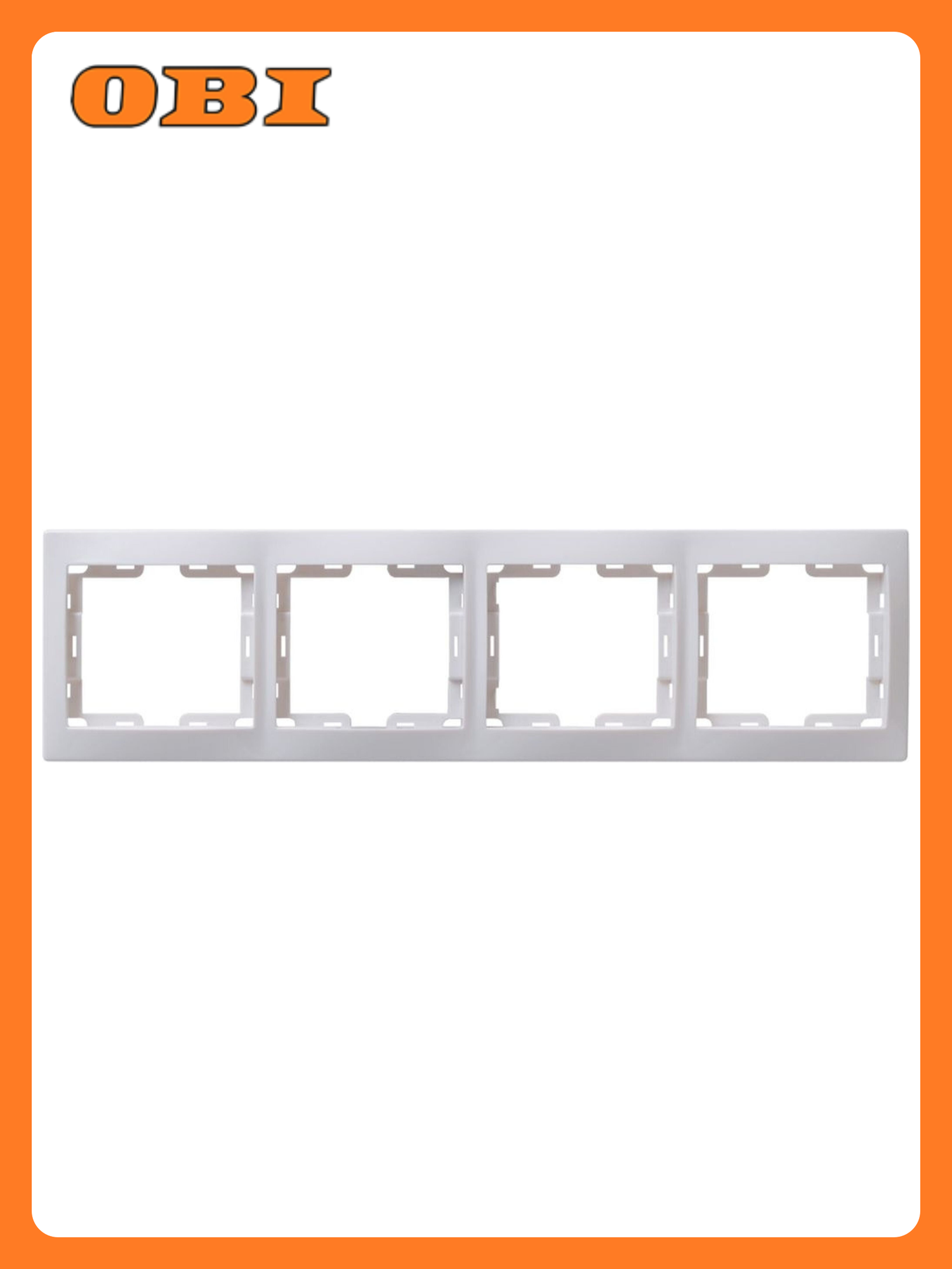 Рамка IEK кварта РГ 4 КБ 4 поста белый