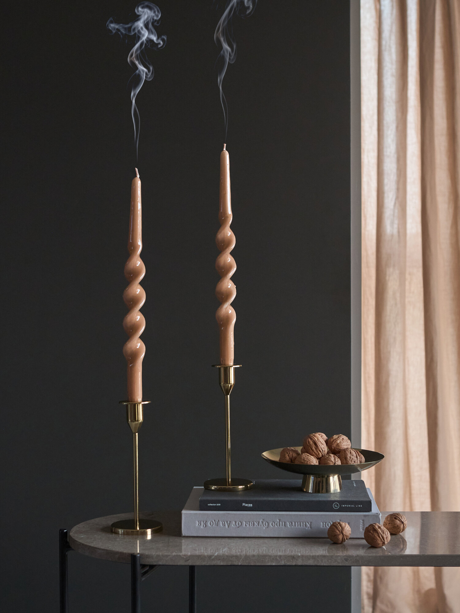 Набор из двух свечей интерьерные столовые длинные 35см Essential Tkano TK25-CND0003 — фото 1