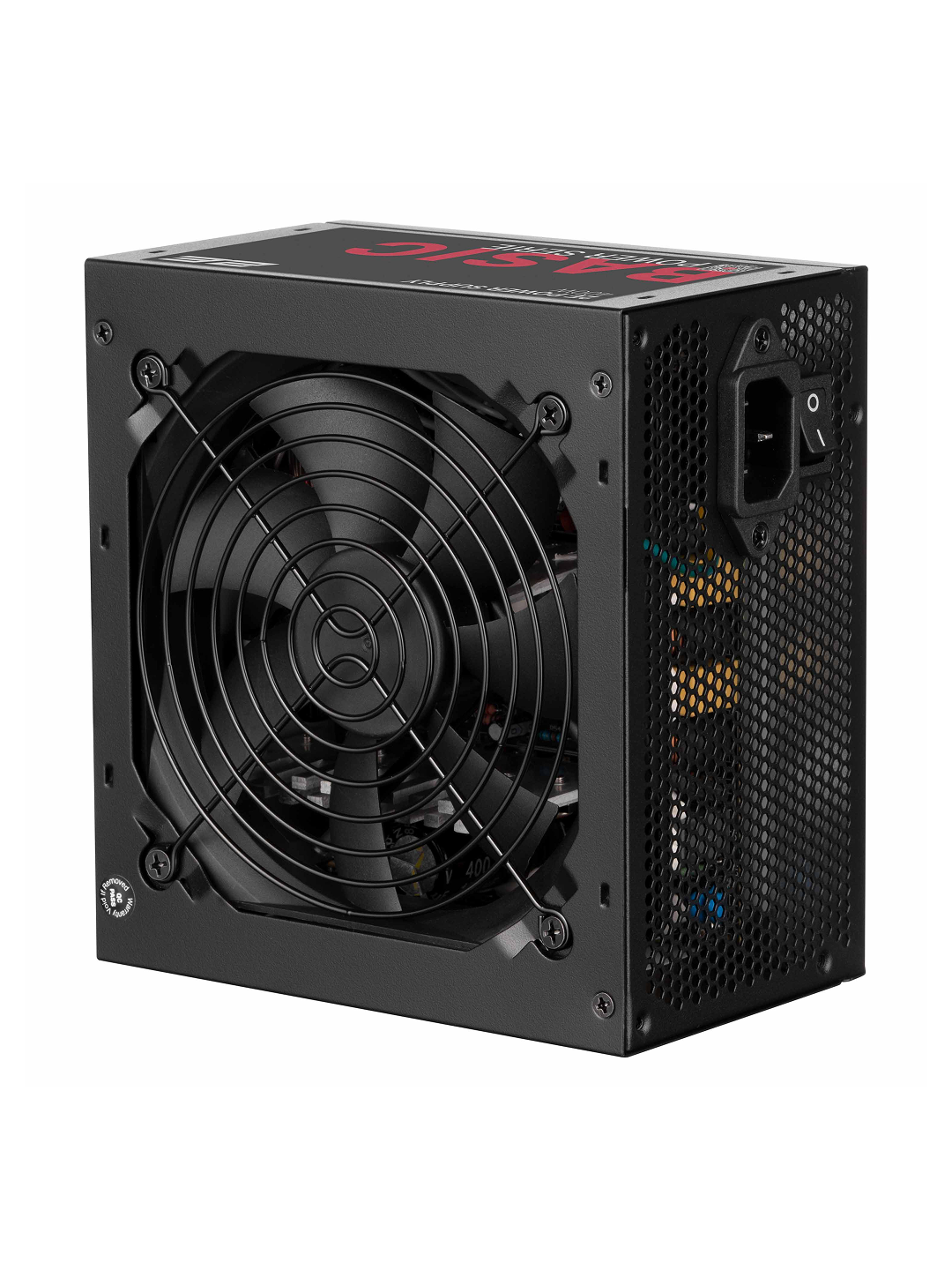 Блок питания 2E Basic Power, ATX, 400Вт, 1 вентилятор, APFC, защита, чёрный, 2E-BP400-120APFC — фото 1