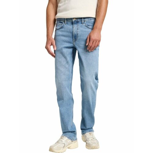 фото Джинсы lee men brooklyn straight jeans, размер 30/32, голубой