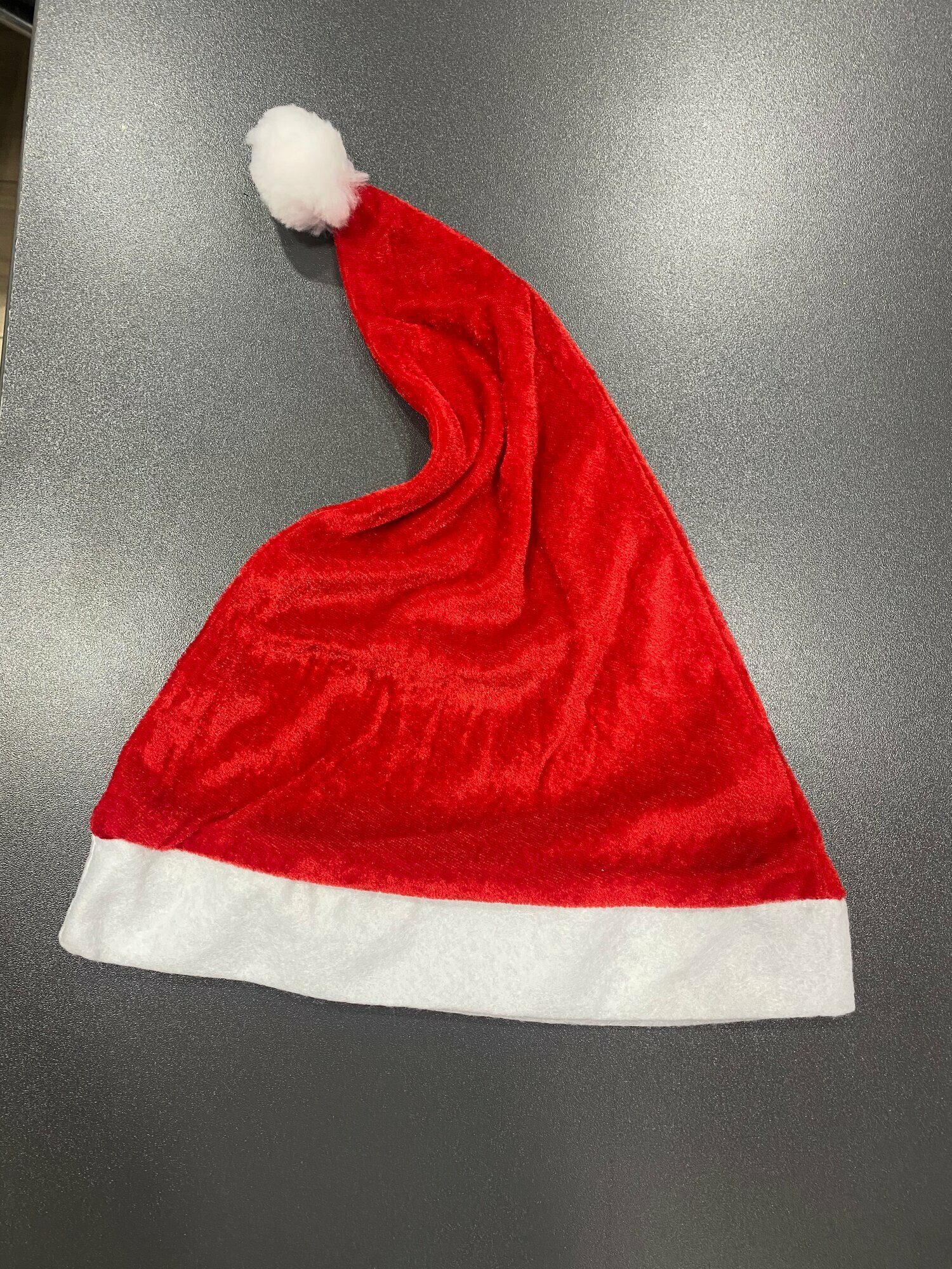 Колпак  Шапка новогодняя велюр однотонная для взрослых и детей