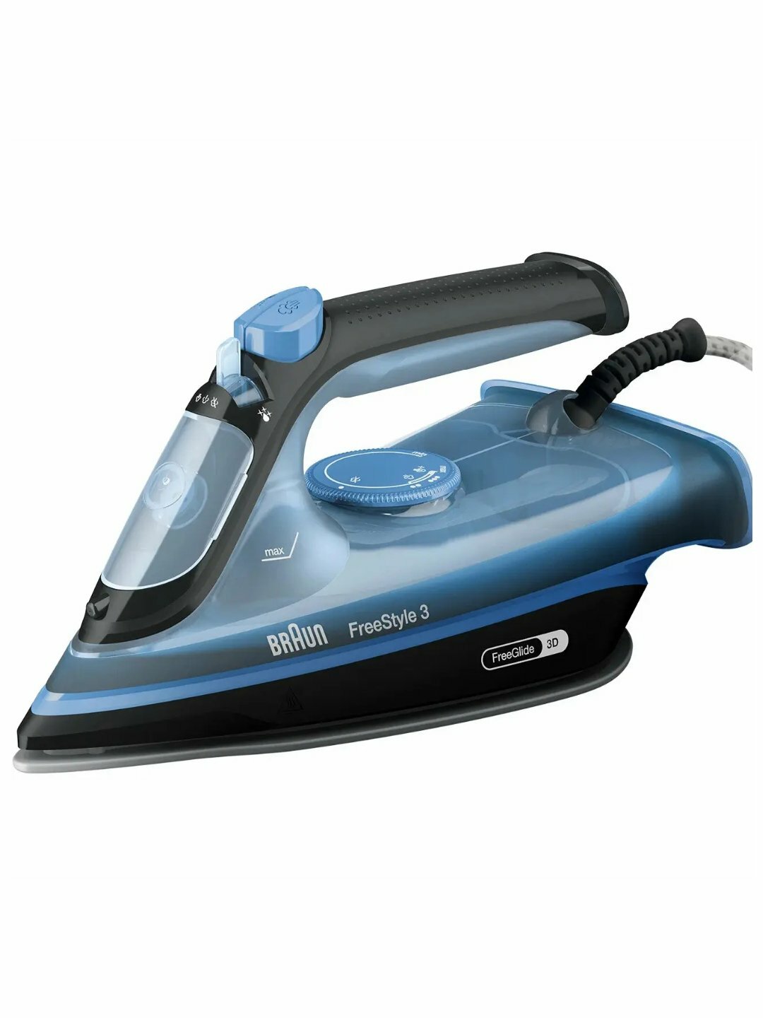 Паровой утюг Braun FI3194BK, подошва SuperCeramic, мощность 2400Вт