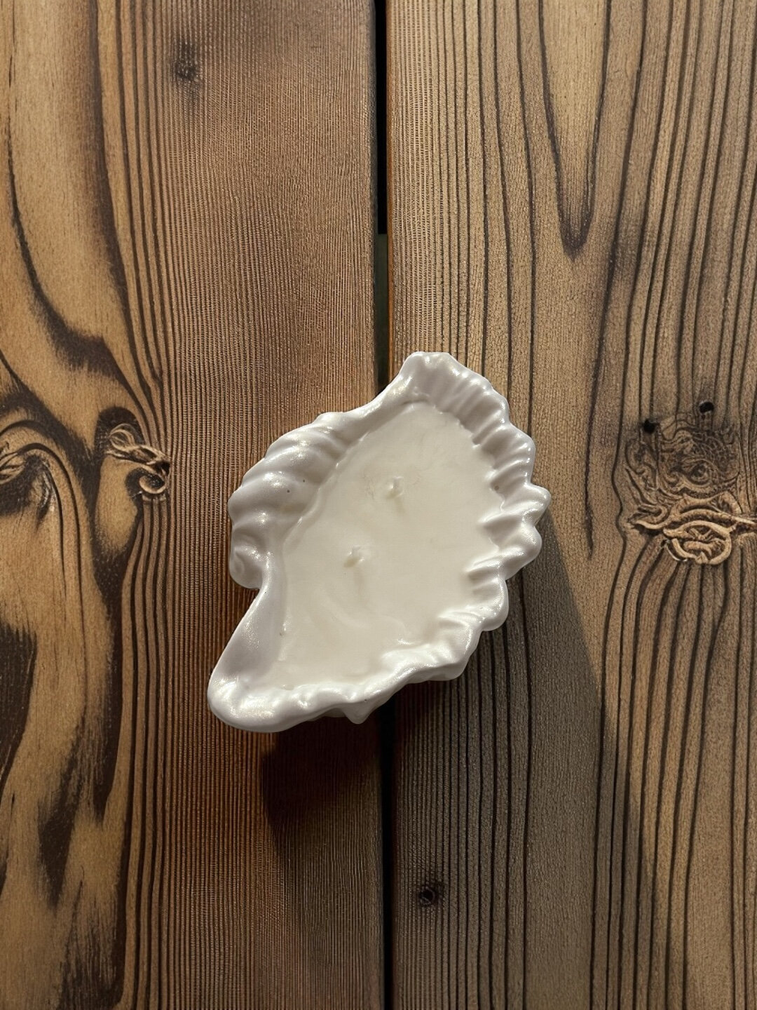 Декоративная арома-свеча Ракушка, 15*9*3 см - Белый