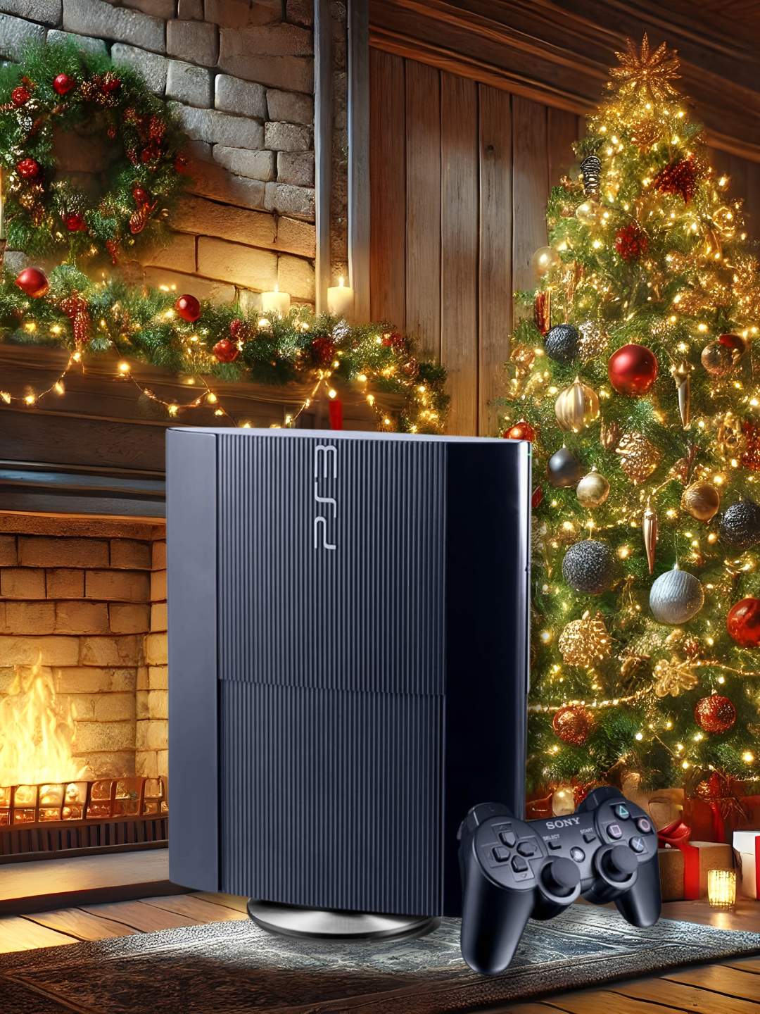 Игровой комплект PlayStation 3 Super Slim, 500 ГБ, С 2 джойстиками, 33 играми