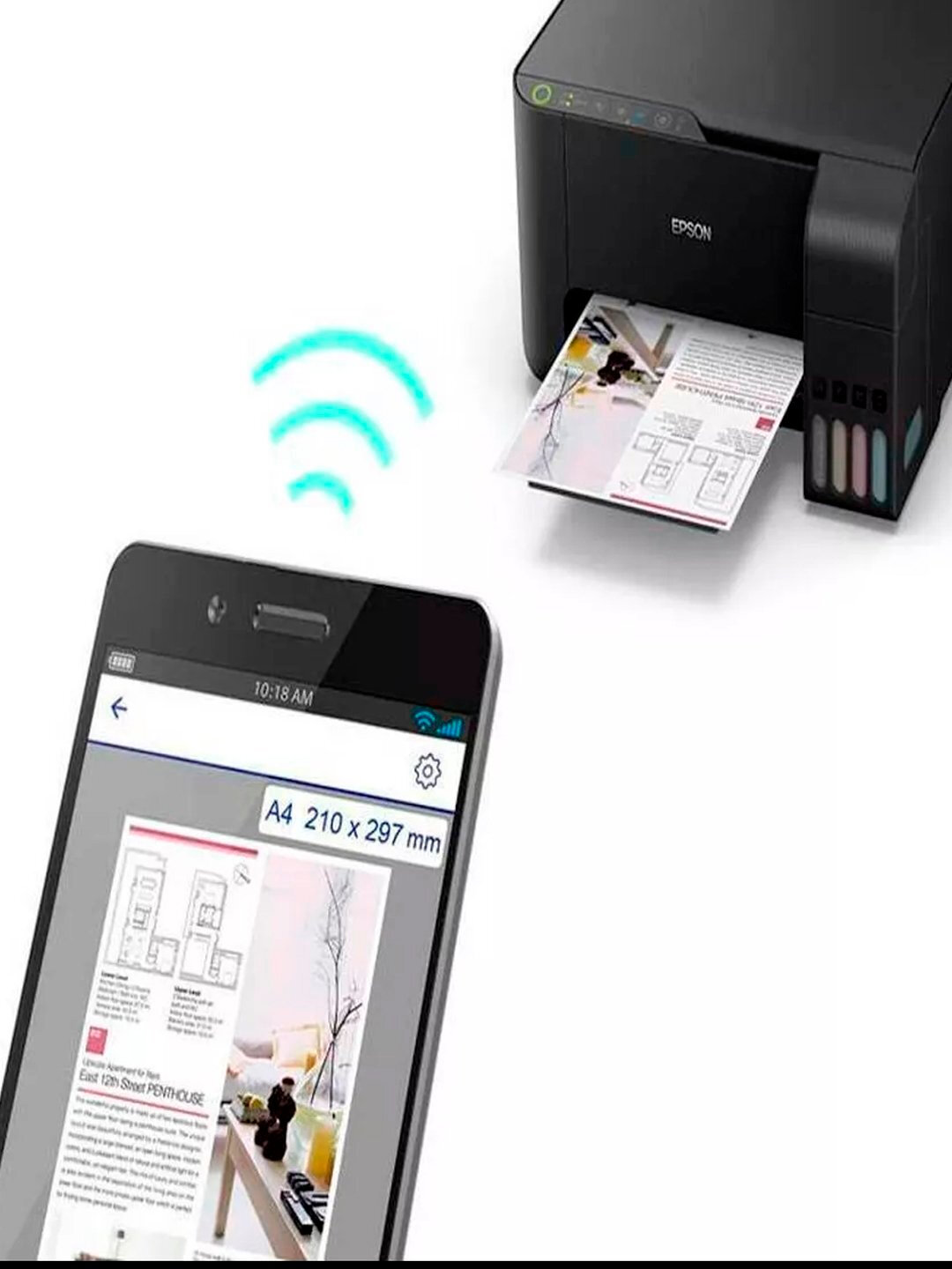 Принтер МФУ Epson L3210, цветной, 3 в 1 — фото 1