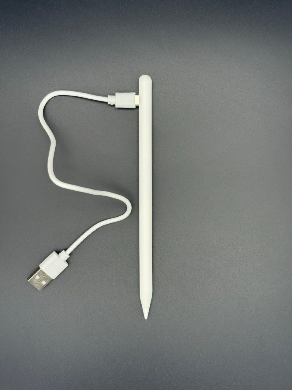 Стилус для iPad 2018–2025 с USB-C, магнитная зарядка для iPad 2024+, кнопка сверху — фото 1