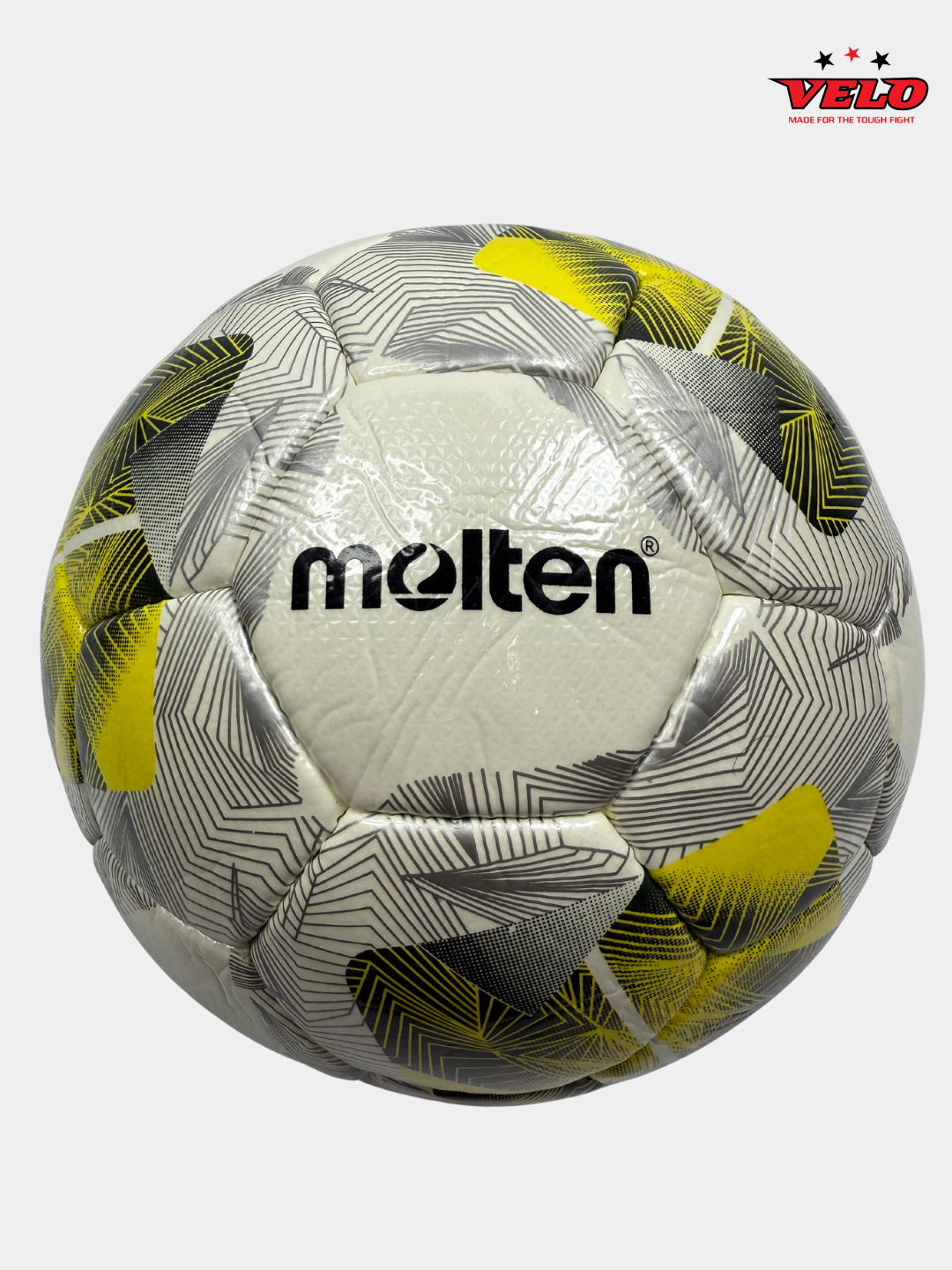 Официальный футбольный мяч MOLTEN №5 из PU, Жёлтый-белый цвет