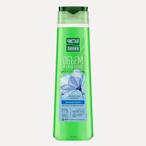 Изображение товара Шампунь Чистая линия Объем и сила для тонких и ослабленных волос 400мл