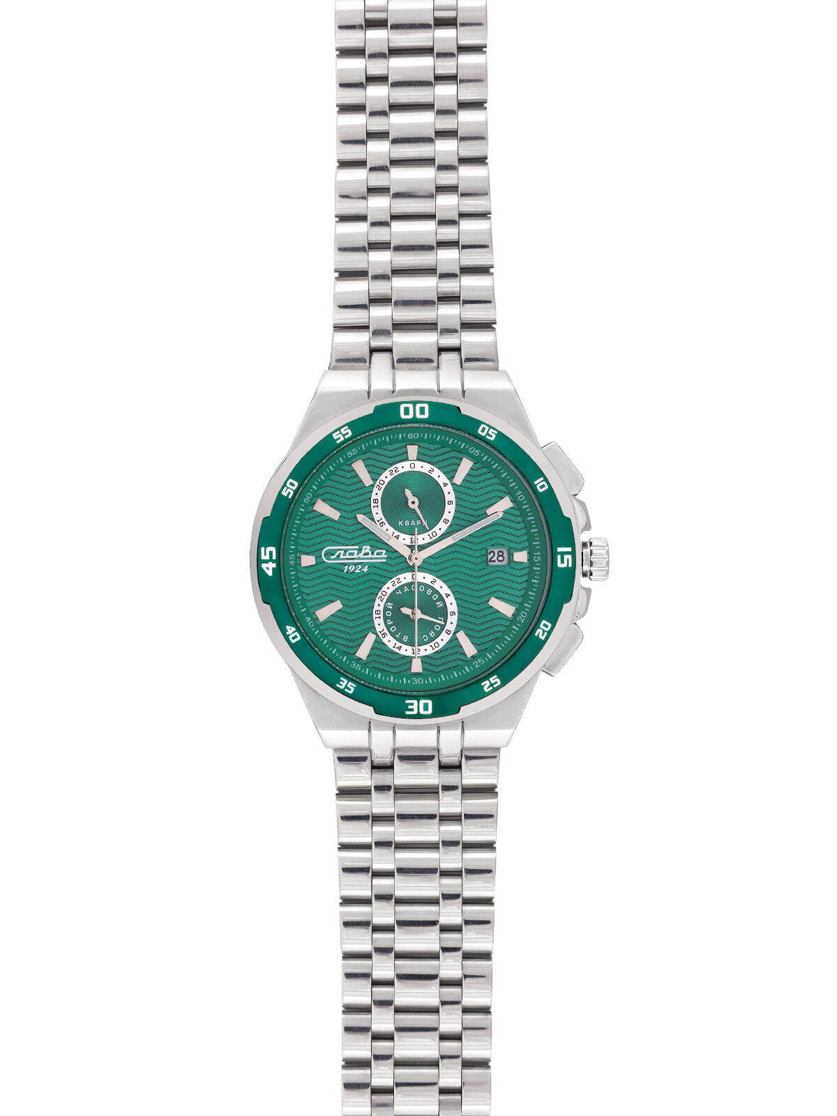 Наручные часы Слава Традиция, зеленый — фото 1