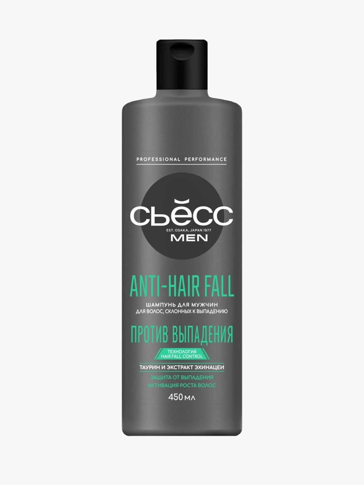 Сьёсс Шампунь мужской Anti-Hair Fall для волос, склонных к выпадению, против выпадения, 450 мл
