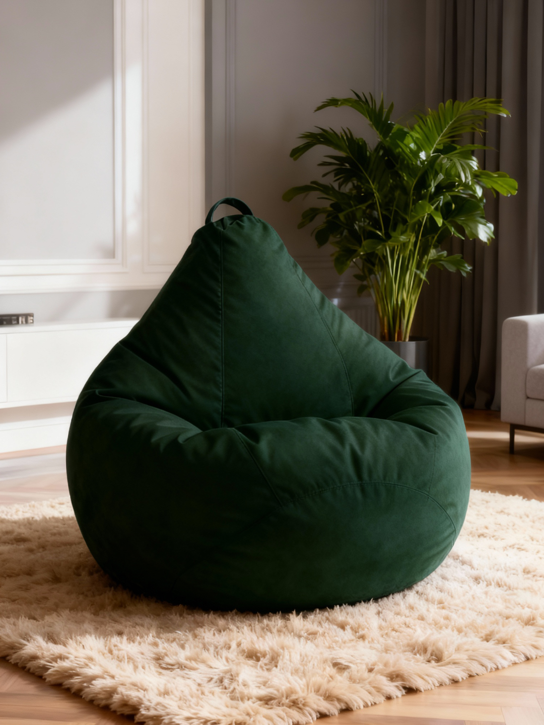 Кресло мешок от The NOM, бин бэг из ткани Джинсовка, размер 4XL -удобен для роста до 2м — фото 1