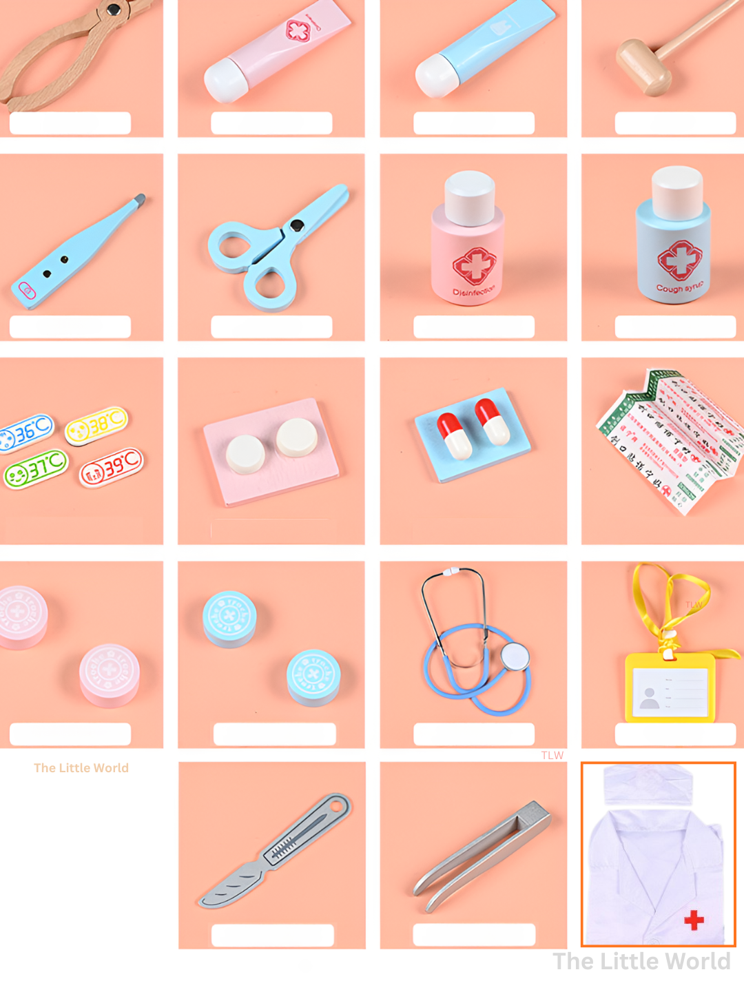 Детский игровой набор доктора, из качественного дерева — фото 1