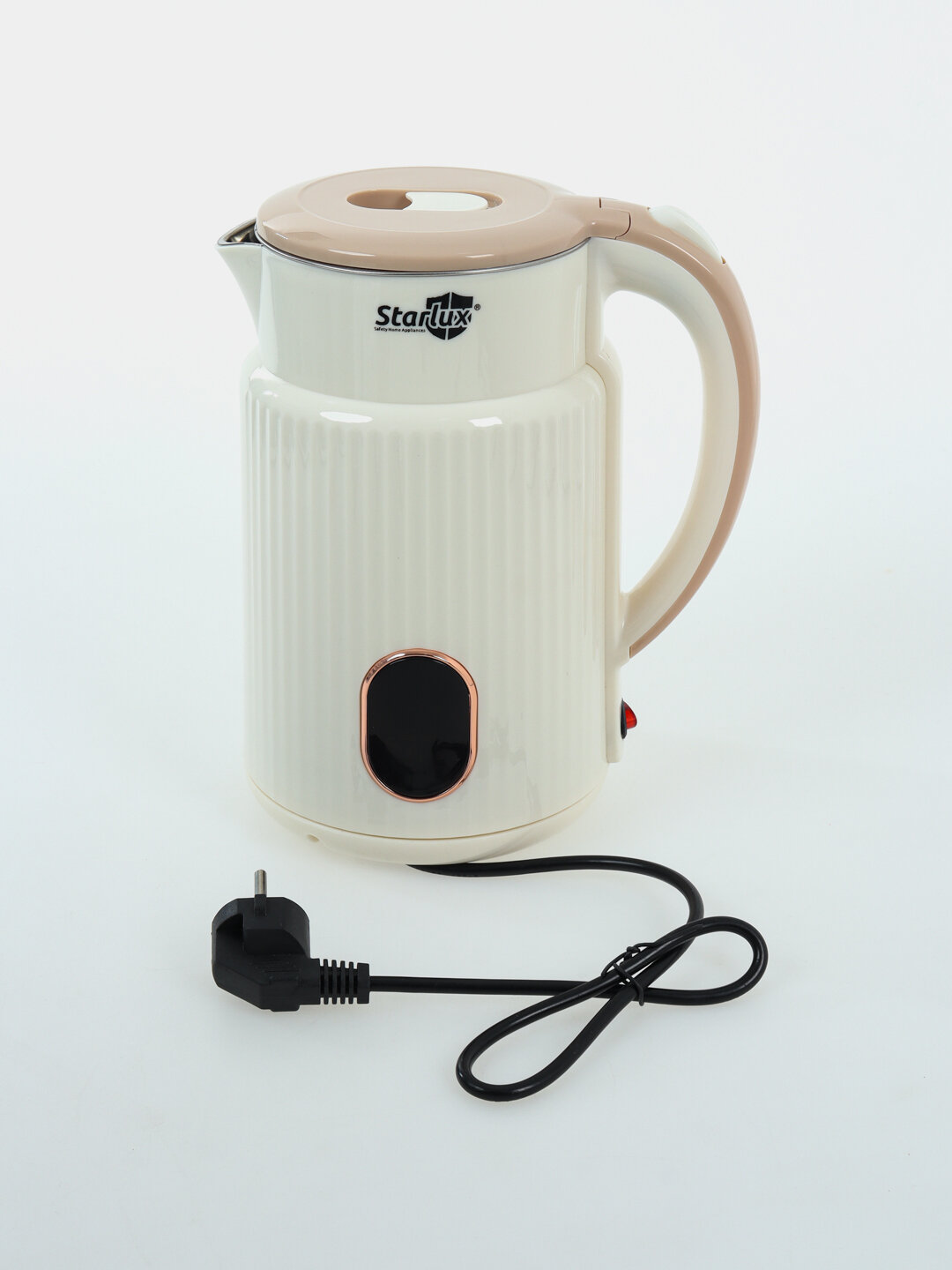Электрочайник Starlux, 2-2,5 литра - Бежевый меланж — фото 1