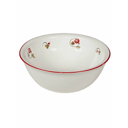 Тарелка суповая Дымов Керамика Сибирь Шиповник, диаметр 18 см, керамика