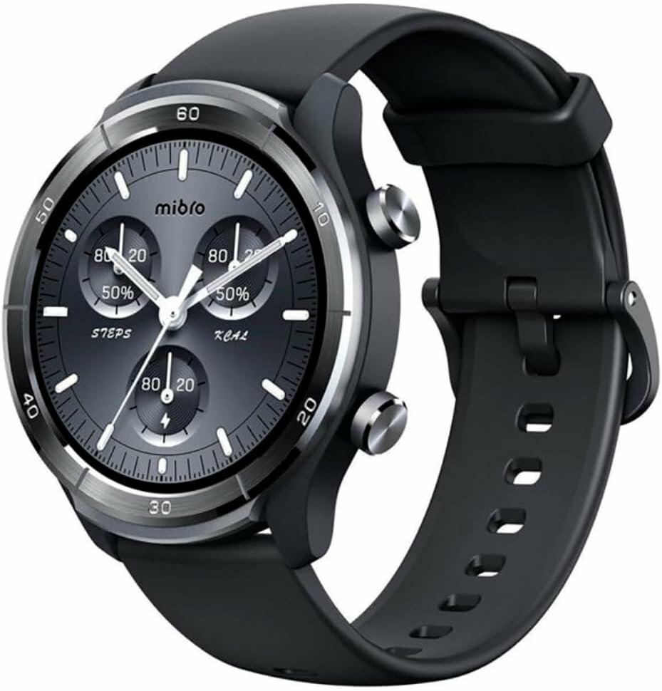 Mibro A3 Смарт-часы – для мужчин и женщин, с монитором сердечного ритма, водонепроницаемые