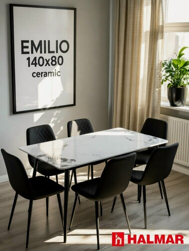 Изображение товара Керамический стол EMILIO 140x80 *надежное крепление столешницы*