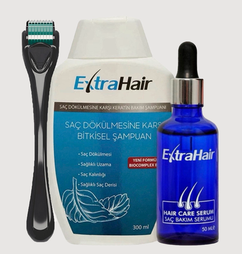 Изображение товара Средство Extra Hair сыворотка с шампунем набор от выпадения для роста волос и бороды активатор
