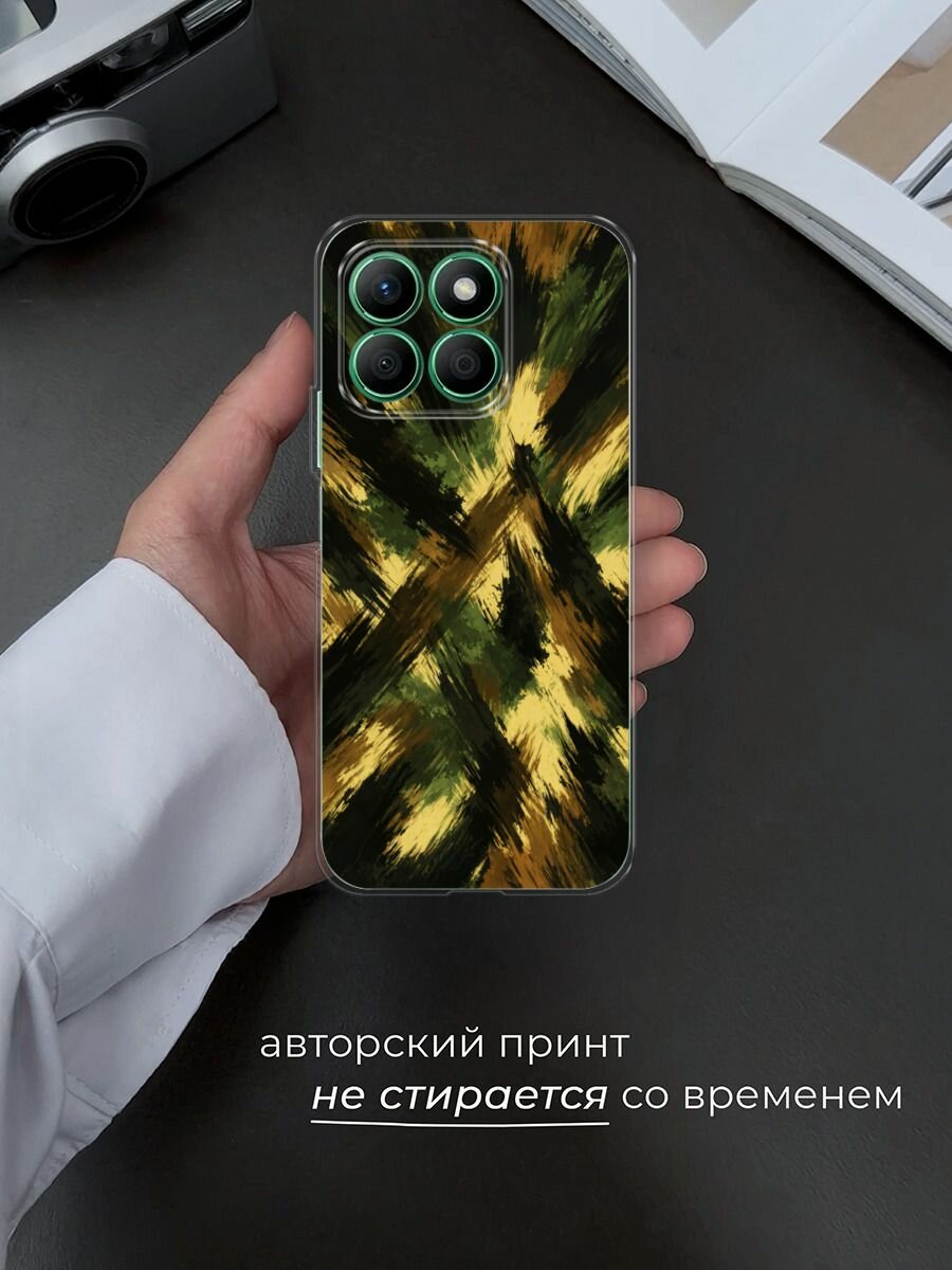 Чехол на Honor X8B / Хонор X8B с принтом Абстрактный камуфляж — фото 1