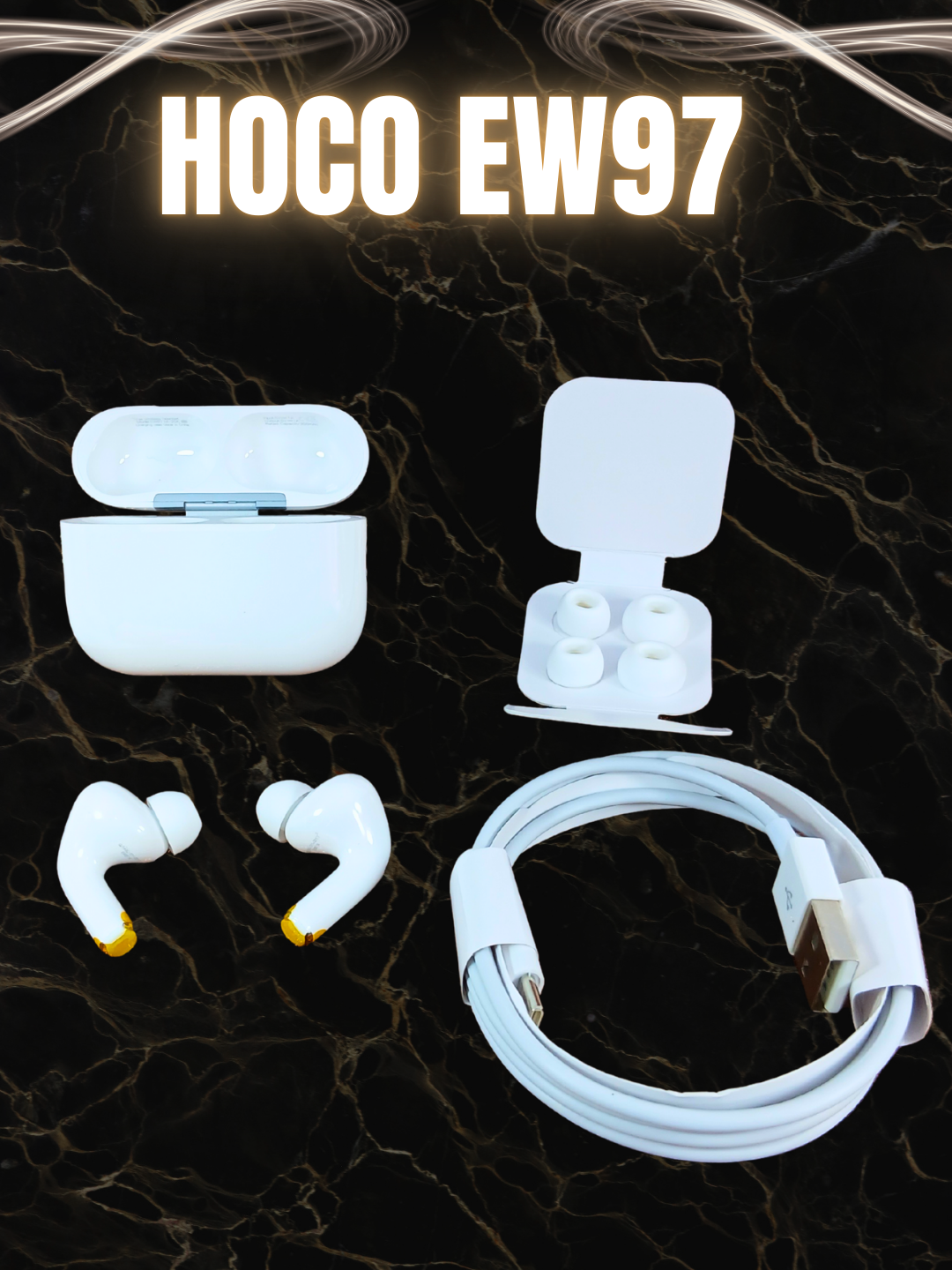 Наушники HOCO EW97, Bluetooth 5.4, ANC, активное шумоподавление — фото 1