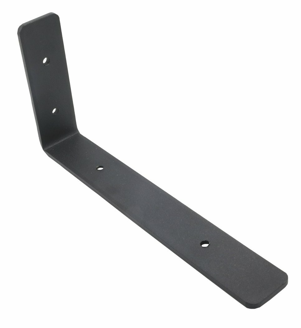 Кронштейн для полки, стиль лофт, 200х100х30х4мм, черный, 2шт. — фото 1