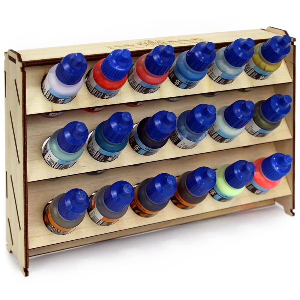 Подставка для красок из фанеры 18 баночек Mk-2 (Vallejo)