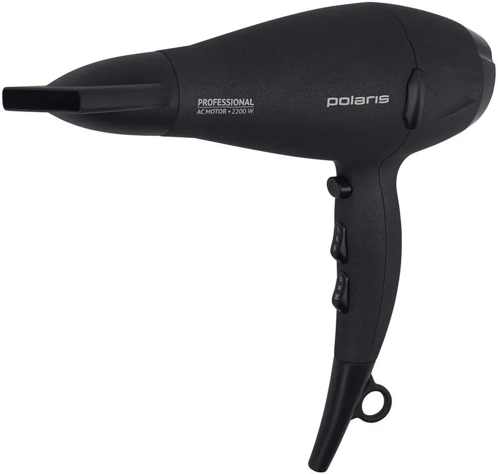 Фен Polaris PHD 2289AC серый, 2200 Вт, ионизация
