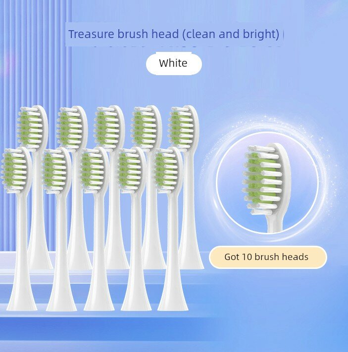 10 сменных насадок для зубной щетки Philips Sonicare HX2478/HX247K, нежная отбеливающая щетина, белый