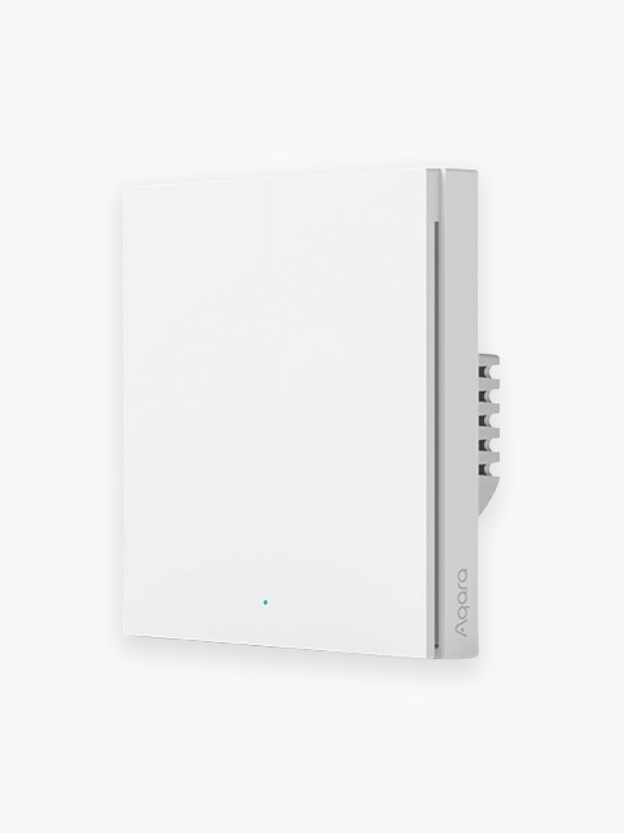 Умный выключатель одноклавишный с нейтралью Aqara H1 WS-EUK03, белый