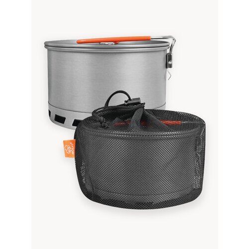 Котелок с теплообменником походный для приготовления пищи 2 л