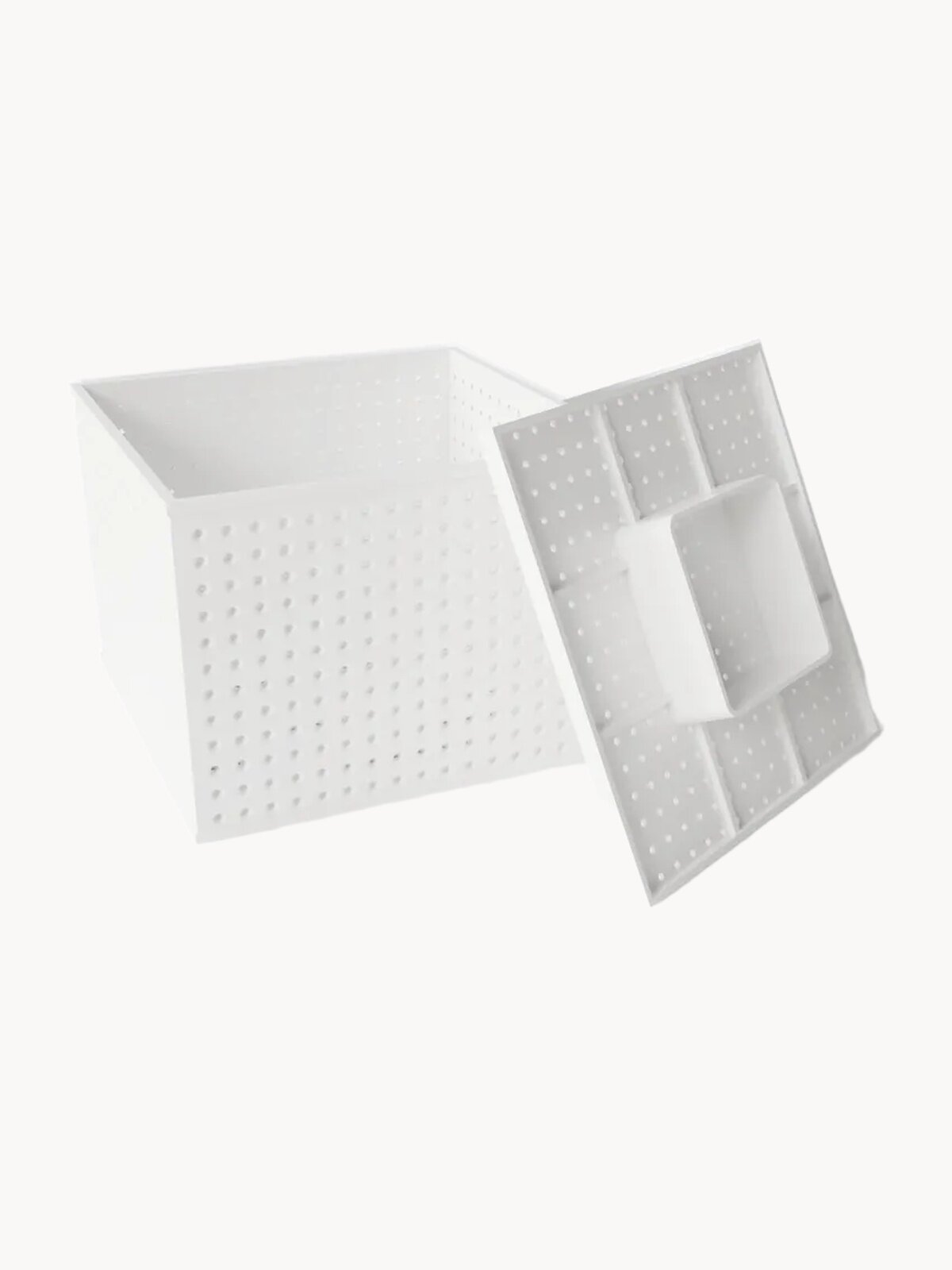 Квадратная форма для приготовления домашнего сыра 2 кг с поршнем