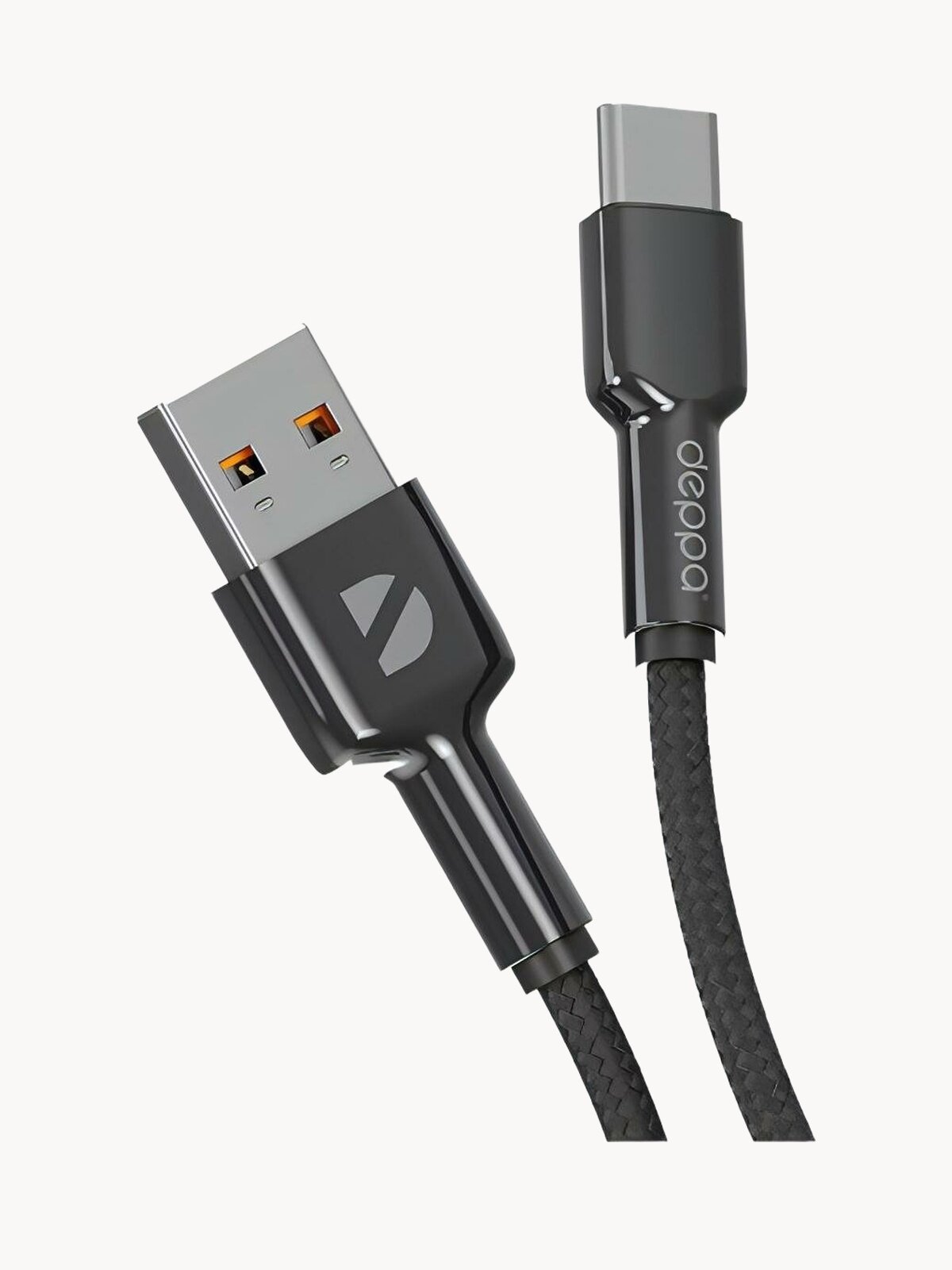 Дата-кабель Deppa Elite USB-USB-C 1м черный (72507)